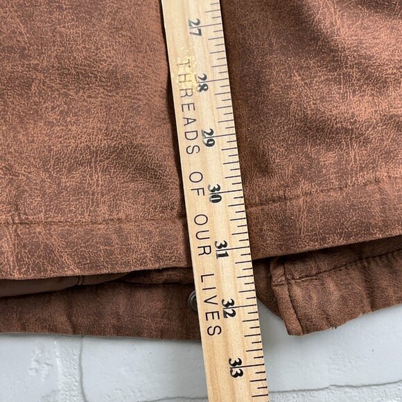 Bromley Coat Men Medium Brown Thermolite Plus‎ Insulated Zip Casual Work VTG - Picture 15 of 16